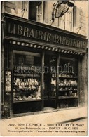 ** T2 Rouen, Librairie Papeterie. Anc. Mon Lepage Mme Leconte Sucr. 21, Rue Beauvoisin / Book And Paper Shop - Unclassified