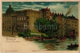 ** T2/T3 Berlin, Schloss Weisse Dame / Castle, Hold To Light Litho S: E. Sturtevant (EK) - Ohne Zuordnung