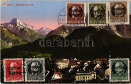 T2 1920 Füssen, General View, Mountains. TCV Card - Non Classés