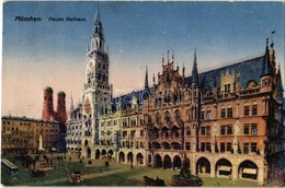 T2 1917 München, Munich; Neues Rathaus / Town Hall, Tram, Automobiles - Ohne Zuordnung