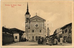 ** T1 Gorizia, Görz, Gorica; St. Andrea Piazza / Square, Church, Well - Ohne Zuordnung