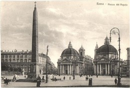 ** T1/T2 Rome, Roma; Piazza Del Popolo / Square, Column - Non Classificati