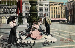 * T3 Venice, Venezia; Piazza Di S. Marco. I. Piccioni / Square, Pigeon Feeding  (Rb) - Non Classificati