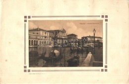 ** Venice, Venezia - 9 Pre-1945 Postcards Glued On Exhibition Sheets, Venetian Canals With Boats And Gondolas - Non Classés