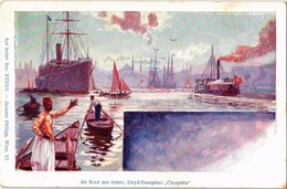 ** T2 An Bord Des österr. Lloyd-Dampfers 'CLEOPATRA'. Auf Hoher See. XXXII/3. Jacues Philipp Wien S: Kircher - Non Classificati