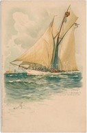 ** T2 'Iduna' S.M. Schuneryacht (Yampa) Am Stollergrund Feuerschiff / American Ocean-going Cruising Schooner Yacht, Ulti - Non Classés