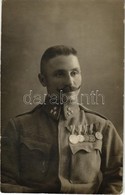 ** T2/T3 Első Világháborús Magyar Katona Kitüntetésekkel. Székely és Tsa. / WWI K.u.K. (Austro-Hungarian) Military, Sold - Non Classificati