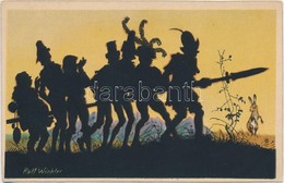 ** T1/T2 Silhouette Litho Art Postcard. Wenau-Brabant 1615. S: Rolf Winkler - Zonder Classificatie