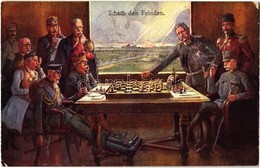 ** T2/T3 Schach Den Feinden / WWI Chess Of The Enemies, Hindenburg. B. K. W. I. 259-172. (EK) - Non Classés
