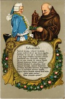 ** T1 Salvator Sör / German Beer Advertisement. Art Nouveau, Floral, Litho - Zonder Classificatie