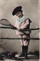 ** T2 Boy With Tennis Racket - Unclassified