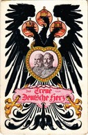 * T2/T3 Das Treue Deutsche Herz / Viribus Unitis Propaganda, Franz Joseph And Wilhelm II, Triple-headed Eagle S: Georg B - Ohne Zuordnung