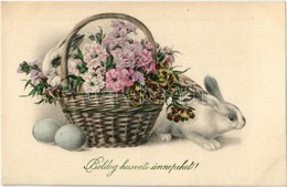 ** T2 Boldog Húsvéti ünnepeket! / Easter Greeting Art Postcard, Rabbit. H.H.i.W. Serie 1681. - Zonder Classificatie