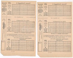 1973. Lottószelvények (3x) Sorszámkövetők, Kitöltetlenek T:I- - Zonder Classificatie