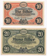 Zalaegerszeg / Hadifogolytábor 1916. Augusztus 15. 10f Arab Sorozat- és Sorszámmal + 20f Arab Sorozat- és Sorszámmal, 'M - Zonder Classificatie