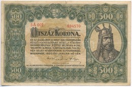 1920. 500K 'Orell Füssli Zürich' '5A002 894570' T:III Hajtás Mentén Szakadás
Hungary 1920. 500 Korona 'Orell Füssli Züri - Non Classificati