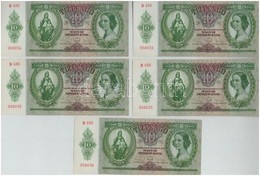 1936. 10P (5x) Sorszámkövetők + 1936. 10P (2x) Sorszámkövetők + 1936. 10P (2x) Sorszámkövetők T:I-,II - Non Classificati