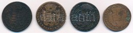 1763-1766. Rézdenár 'Mária Terézia / Zárt Korona' (3x) + 1767. 1/2 Rézdenár T:2-,3 Lapkahiba,patina - Zonder Classificatie