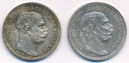 1915KB-1916KB 1K Ag 'Ferenc József' (2x) T:1- Patina Adamo K5.1 - Zonder Classificatie