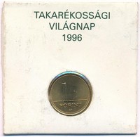 1996. 1Ft 'OTP Bank - Takarékossági Világnap' Papírtokban T:1- - Zonder Classificatie