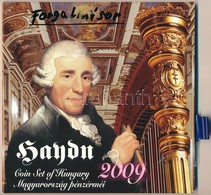 2009. 5Ft-200Ft 'Haydn' (7xklf) Forgalmi érme Sor, Benne 'Joseph Haydn' Ag Emlékérem (12g/0.999/29mm) T:BU Tok Firkált é - Non Classificati