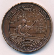 2001. 'Bécs-Budapest Duna Menti Szupermaraton / Széchenyi István Memorial Regatta' Br Emlékérem. Szign.: MM (42,5mm) T:1 - Zonder Classificatie