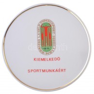 DN 'Kormos László Tömegsport Mozgalom - XXI. Ker. - Kiemelkedő Sportmunkáért' Hollóháza Jelzett Porcelán Emlékplakett To - Non Classificati