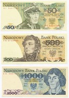 Lengyelország 1982. 500Zl + 1000Zl + 1988. 50Zl T:I
Poland 1982. 500 Zlotych + 1000 Zlotych + 1988. 50 Zlotych C:UNC - Sin Clasificación