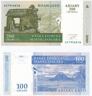 Madagaszkár 2004. 100A + 200A T:I
Madagascar 2004. 100 Ariary + 200 Ariary C:UNC - Unclassified