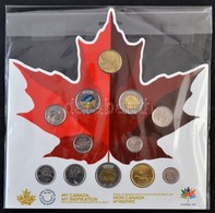Kanada 2017. 5c-2$ (12xklf) Forgalmi Szett T:1
Canada 2017. 5 Cents - 2 Dollars (12xdiff) Coin Set C:UNC - Ohne Zuordnung