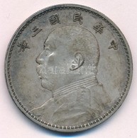 Kína 1914. 1$ (1Y) Ag 'Yüan Shihkai' 6 Karakter (26,76g) T:2 Kis Ph., Patina
China 1914. 1 Dollar (1 Yuan) Ag 'Yüan Shih - Ohne Zuordnung