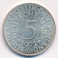 NSZK 1972G 5M Ag T:1-,2  
FRG 1972G 5 Mark Ag C:AU,XF
Krause KM#112.1 - Ohne Zuordnung