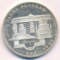 Németország 1993F 10M Ag '1000 éves Potsdam' T:1-(eredetileg PP) Germany 1993F 10 Mark Ag '1000th Anniversary - Potsdam' - Ohne Zuordnung
