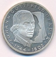 Németország 1994G 10M Ag 'Johann Gottfried Herder' T:1-
Germany 1994G 10 Mark 'Johann Gottfried Herder' C:AU - Ohne Zuordnung