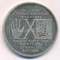 Németország 1995D 10M Ag '150 éve Született Wilhelm Conrad Röntgen - 100 éves Az X-sugár' T:1- (eredetileg PP)
Germany 1 - Ohne Zuordnung