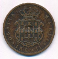 Portugália 1852. 10R Cu 'II. Mária' T:2-
Portugal 1852. 10 Reis Cu 'Maria II' C:VF
Krause KM#481 - Zonder Classificatie