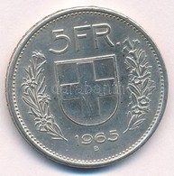 Svájc 1965B 5Fr Ag T:1-,2
Switzerland 1965B 5 Francs Ag C:AU,XF 
Krause KM#40 - Zonder Classificatie