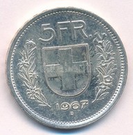 Svájc 1967B 5Fr Ag T:1-,2
Switzerland 1967B 5 Francs Ag C:AU,XF 
Krause KM#40 - Ohne Zuordnung