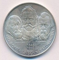 Szlovákia 1993. 200K Ag 'A Szlovák Nyelv 150. évfordulója' T:1 
Slovakia 1993. 200 Korun Ag '150th Anniversary Of Slovak - Zonder Classificatie