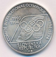 Szlovákia 1994. 200K Ag '100. évforduló - Olimpiai Bizottság' T:1 
Slovakia 1994. 200 Korun Ag '100th Anniversary - Olym - Zonder Classificatie