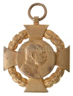 1908. 'Katonai Jubileumi Kereszt' Aranyozott Br Kitüntetés Mellszalag Nélkül T:2 
Hungary 1908. 'Diamond Jubilee Cross F - Altri & Non Classificati