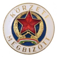 ~1970 'Körzeti Megbízott' Zománcozott Jelvény (35mm) T:1- - Zonder Classificatie