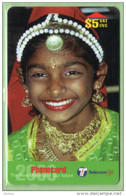 Fiji - 1999 Children - $5 Indian Girl - FIJ-148 - VFU - Fidschi