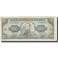 Billet, Équateur, 100 Sucres, 1992, 1992-12-04, KM:123, TTB - Ecuador