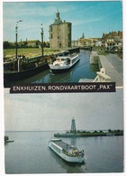 Enkhuizen - Rondvaartboot 'PAX' - Rederij H.J. De Jong - Bezichtiging Zuiderzeewerken - Enkhuizen