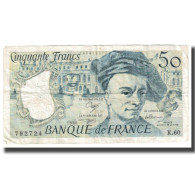 France, 50 Francs, Quentin De La Tour, 1990, TB, Fayette:67.16, KM:152e - 50 F 1976-1992 ''quentin De La Tour''