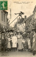Delcampe - - SERGINES (89) - Concours Agricole 1912; L'aéroplane "le Sénonais (très Animée, Gros Plan)  -12392- - Sergines