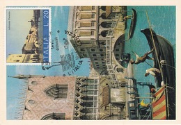 Carte Maximum Peinture Italie Italia 1973 Canaletto - Maximum Cards