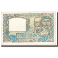 France, 20 Francs, Science Et Travail, 1940, 1940-12-05, SUP, Fayette:26.32 - 20 F 1939-1942 ''Science Et Travail''