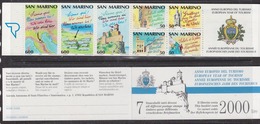 San Marino 1990 European Tourism Year Booklet ** Mnh (44436) Promotion - Booklets